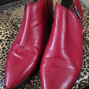 Lucky Brand Red Ankle Booties
